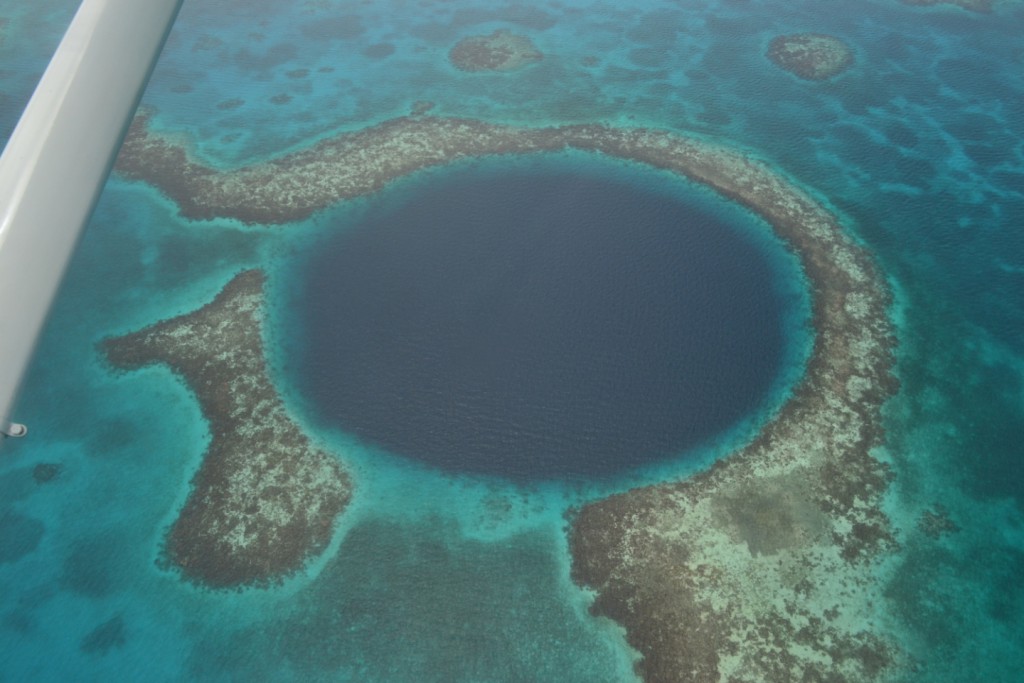 A charter flight over the gorgeous sinkhole and Belize's most famous dive site.